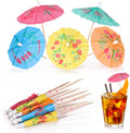 Tropical Cocktail Umbrella Picks - 100 Pack