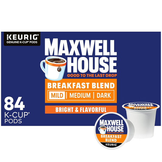 84-Count MAXWELL HOUSE Breakfast Blend K-Cup Pods