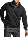 CQR Men's Full-Zip Tactical Jacket for Men - Warm Grid Fleece