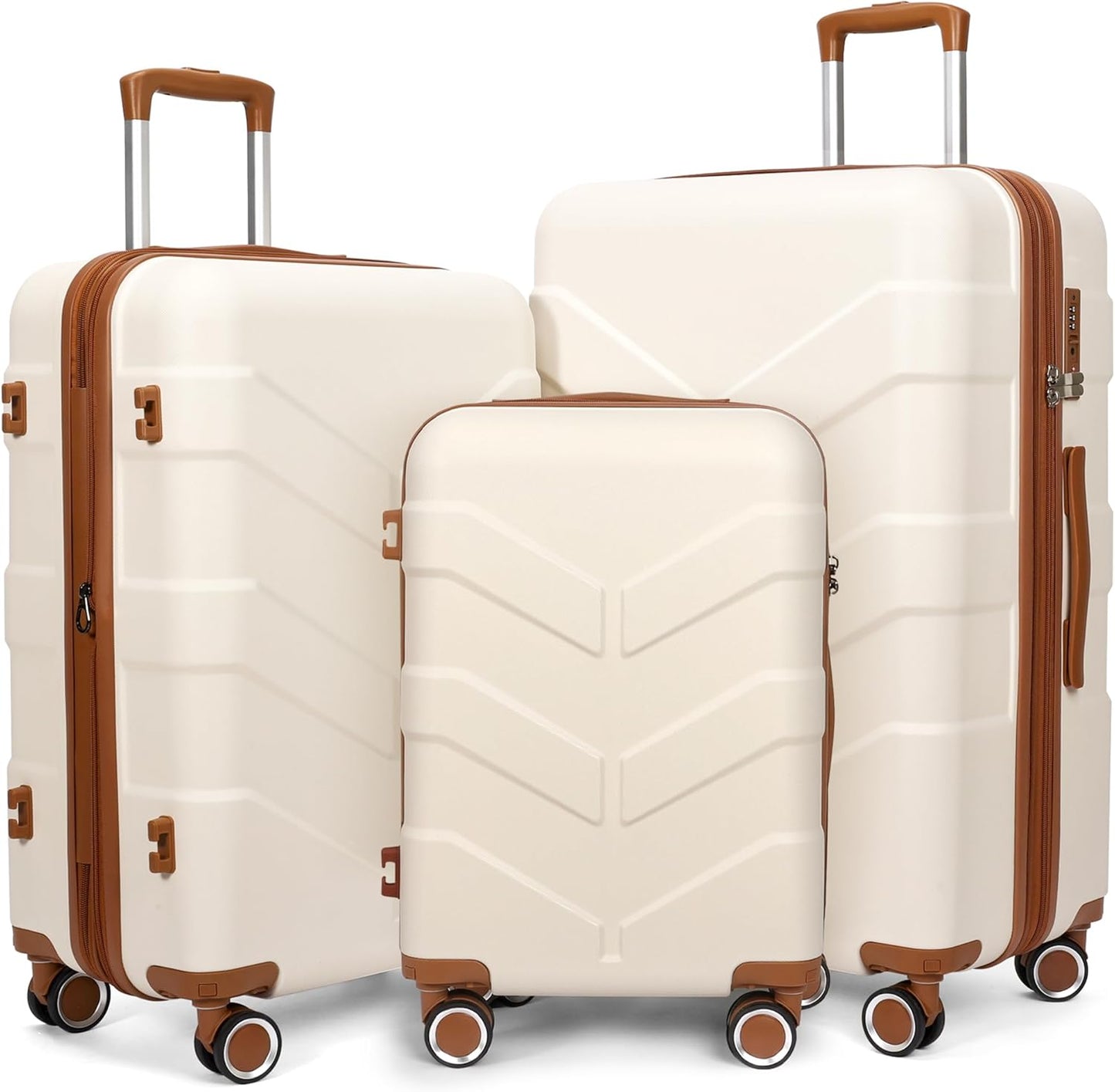 Luggage Sets 3 Piece with Spinner Wheel for Travel Convenience