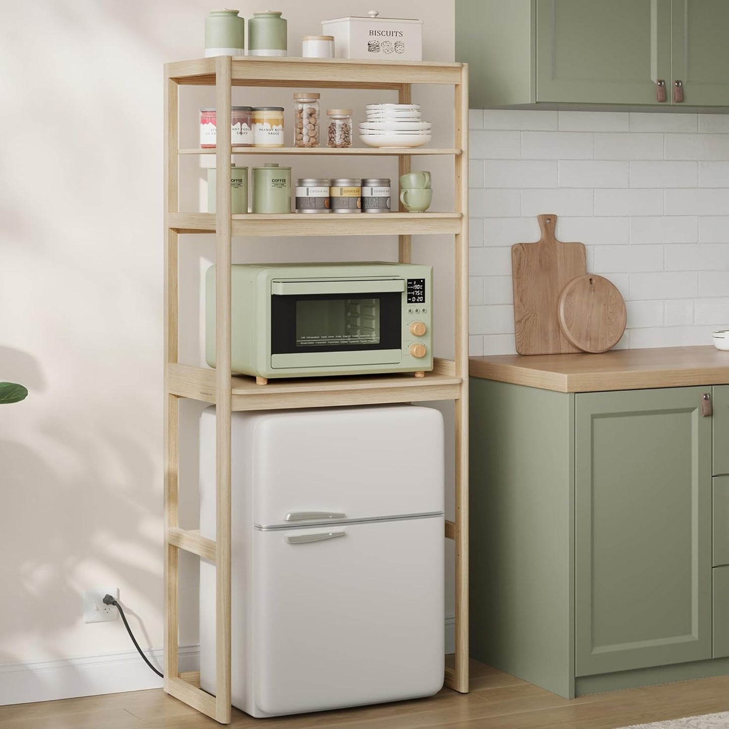 Versatile Kitchen Organizer with Power Outlet
