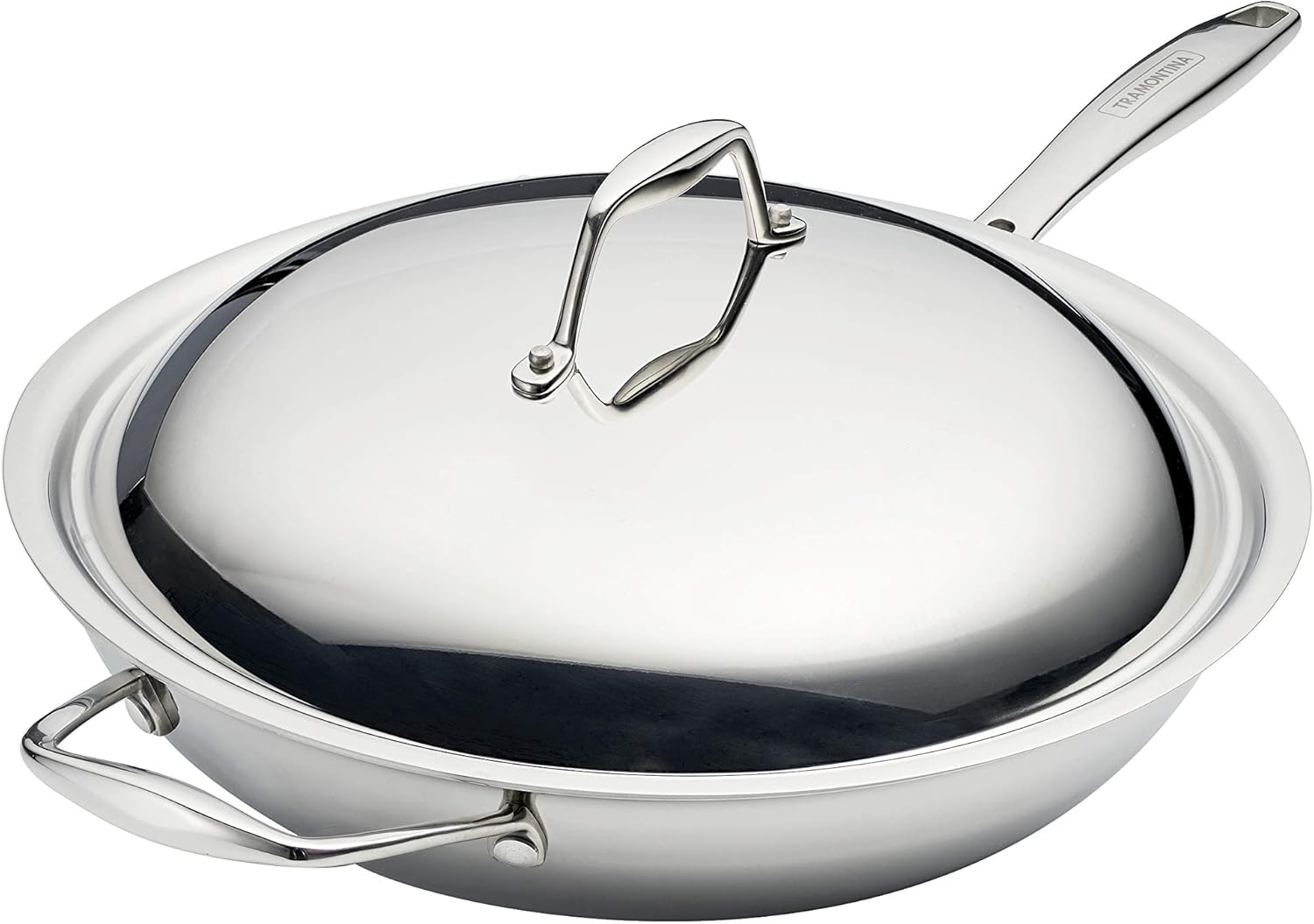 Tramontina Signature Tri-Ply Clad 12.5-Inch Wok for Cooking