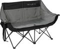 Oversized Camping Loveseat Chair with Cooler Bags for Two