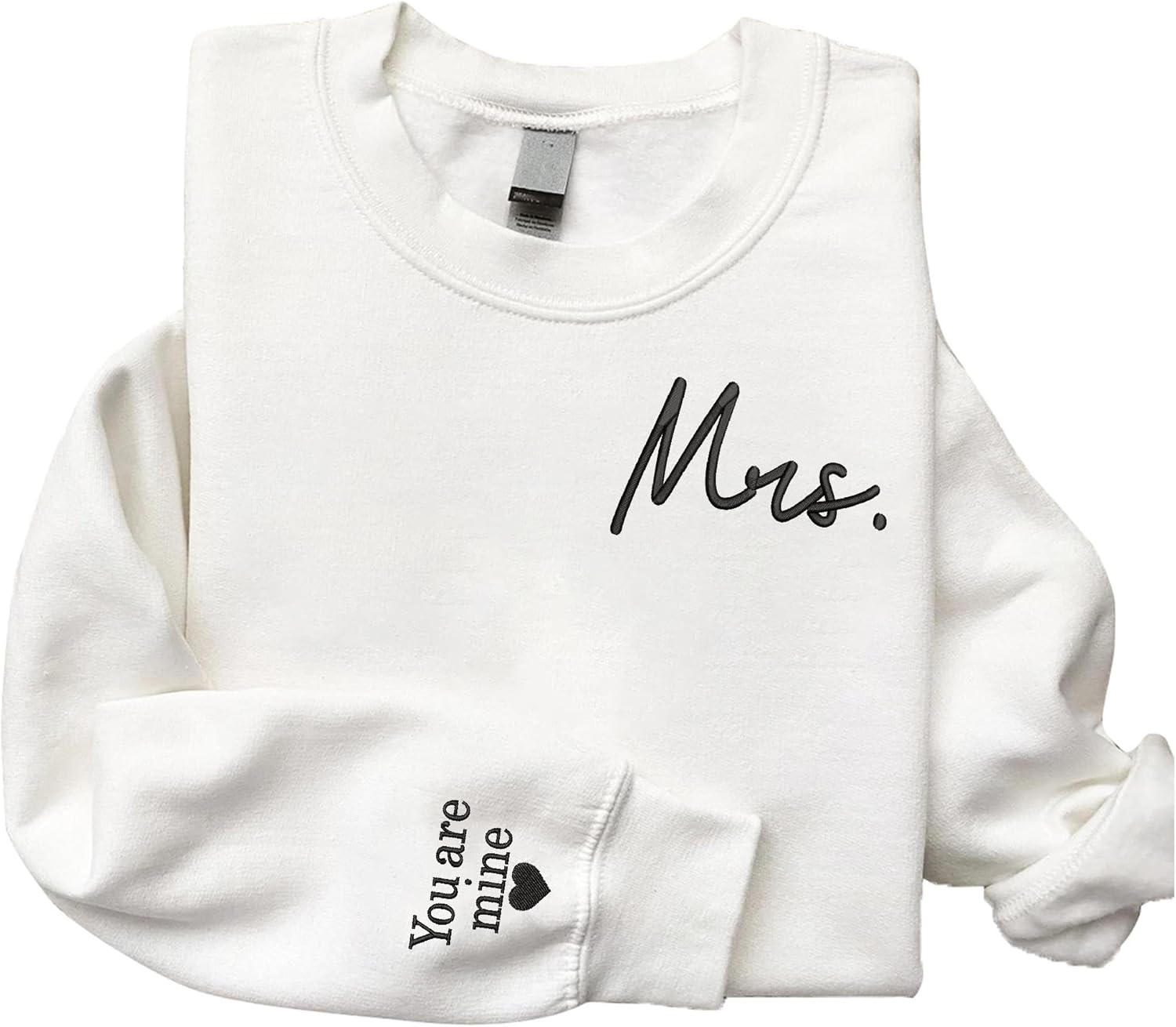 Personalized Mr & Mrs Matching Sweatshirts - Perfect for Christmas & Valentine's Day