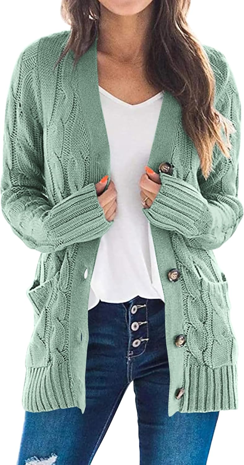 PRETTYGARDEN Women's Open Front Cardigan for Cozy Fall Fashion