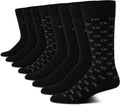 Men's Dress Socks 8 Pack Cotton Blend Crew - Calvin Klein