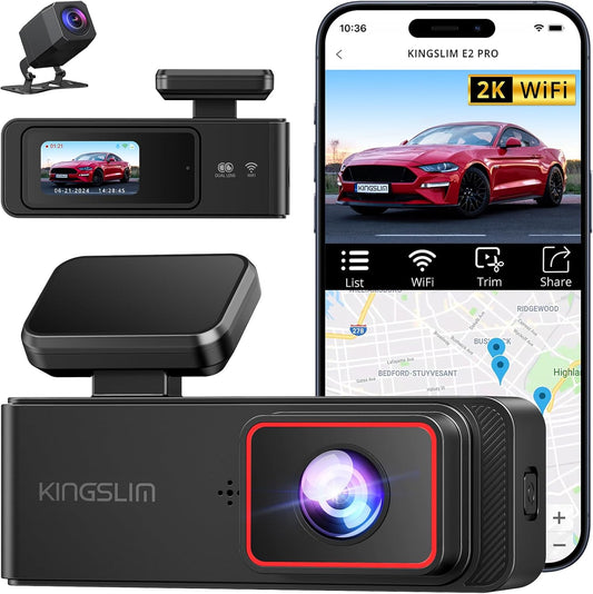 Maximize Safety with KINGSLIM Dual Dashcam