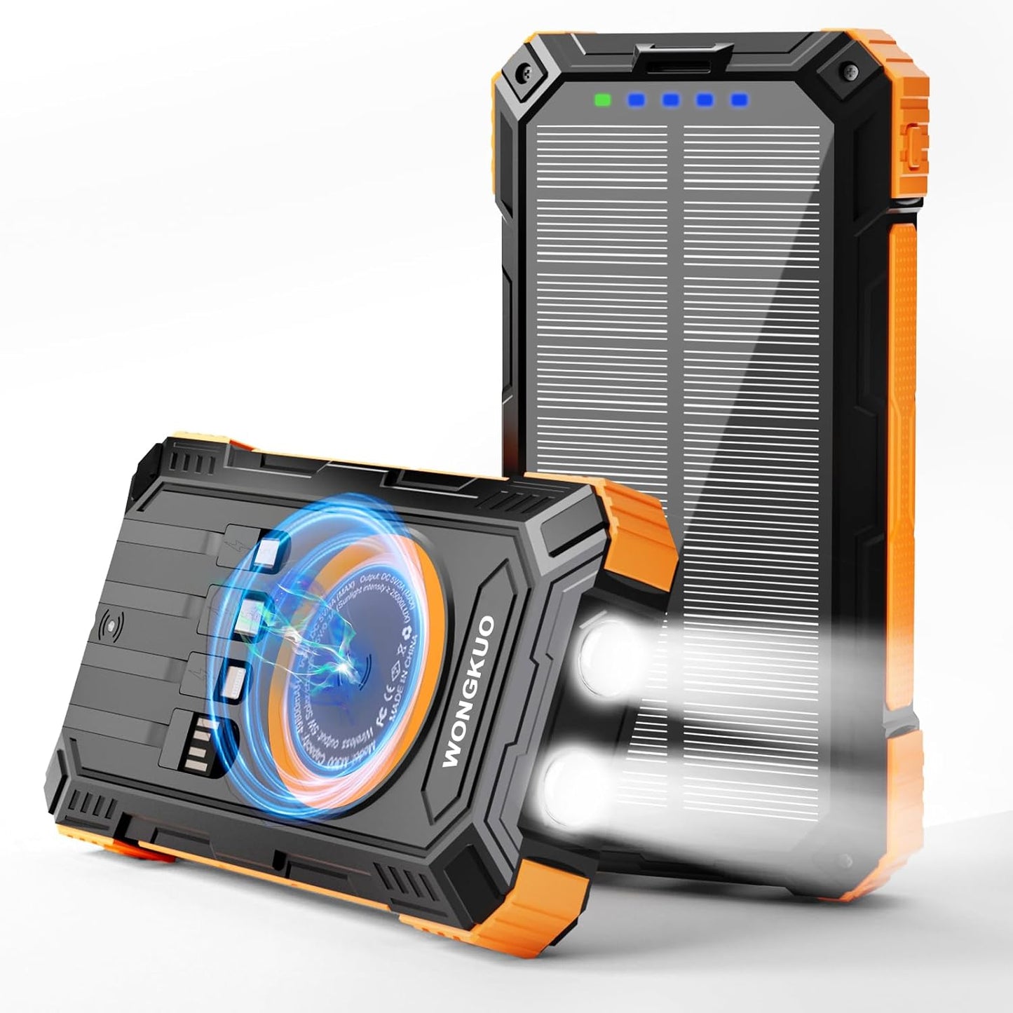 WONGKUO Solar Charger Power Bank - 49800mAh for Outdoor Use