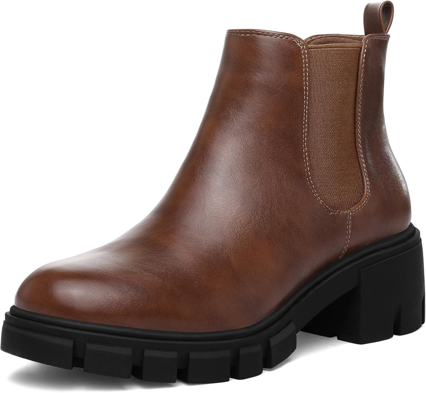 mysoft Women's Platform Chelsea Boots for Stylish Comfort