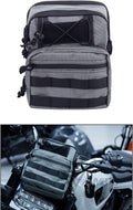 Motorcycle Universal Club Style Handlebar Bag - Durable Molle Storage