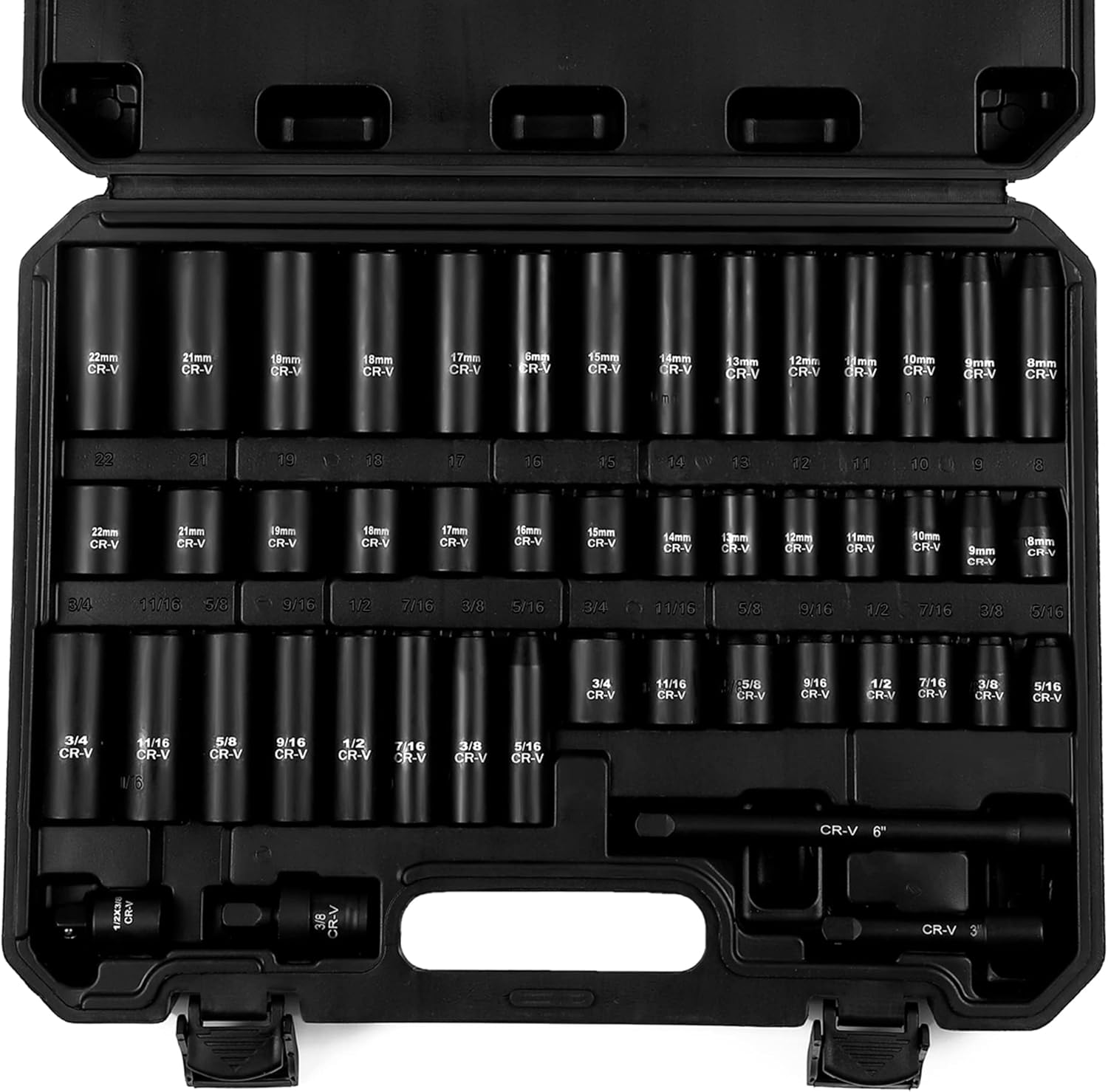 48-Piece 3/8 Drive Socket Set for Ultimate Durability and Quality