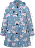 Girl's Hooded Rain Jacket Lightweight Waterproof Trench Coat - Tuned