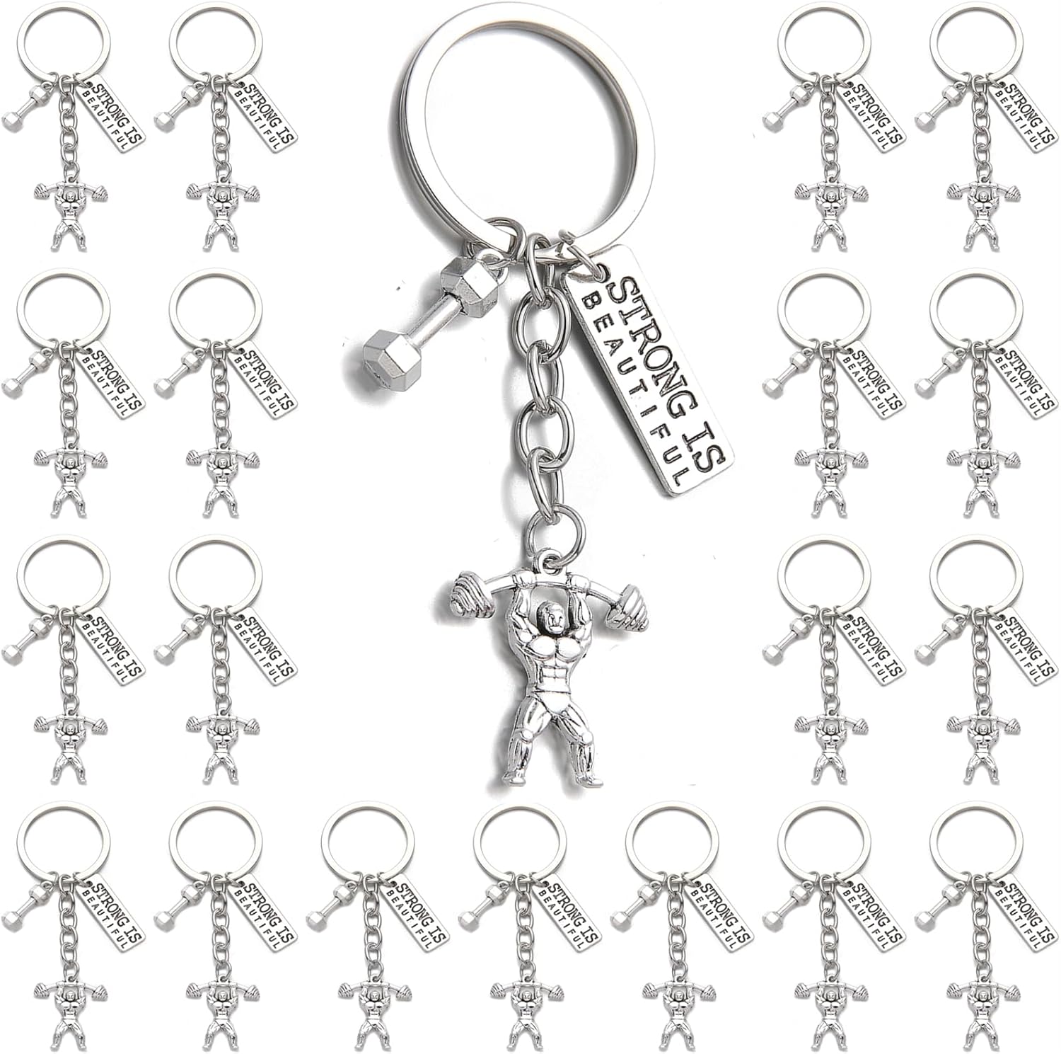 PHAETON Gym Keychain Set - Fitness Inspiration Pack