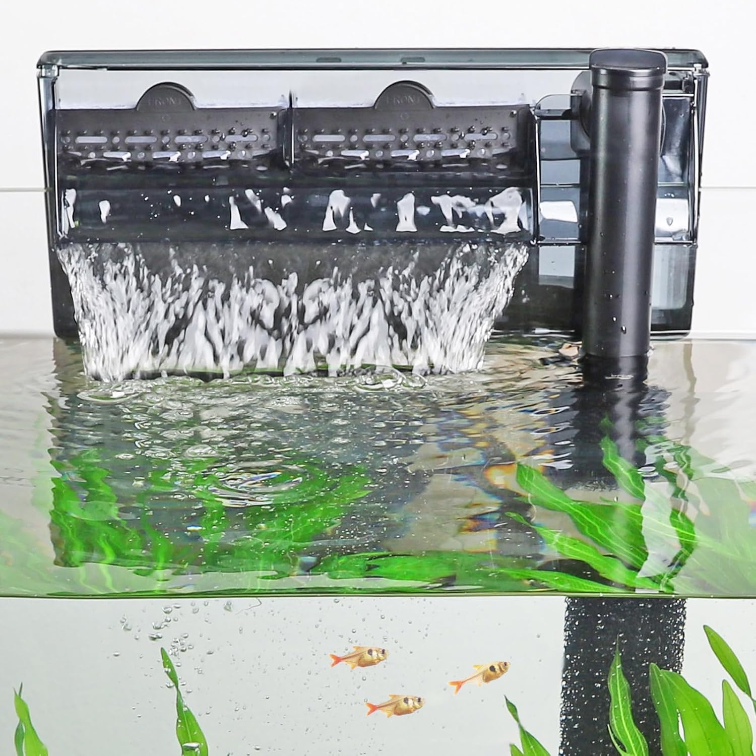 hygger Aquarium HOB Filter 315 GPH for 40-75 Gallon Tanks