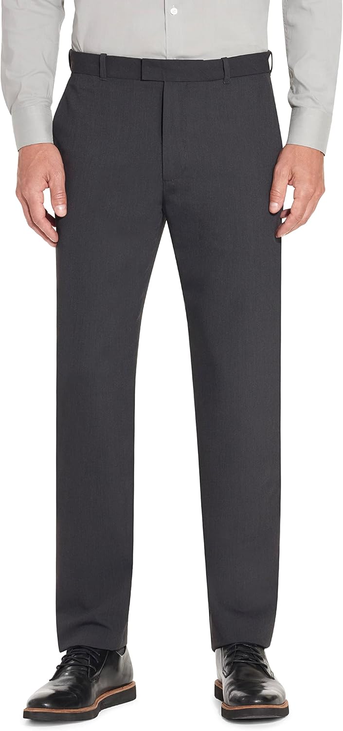 Van Heusen Men's Flex Flat Front Straight Fit Pant for Comfort