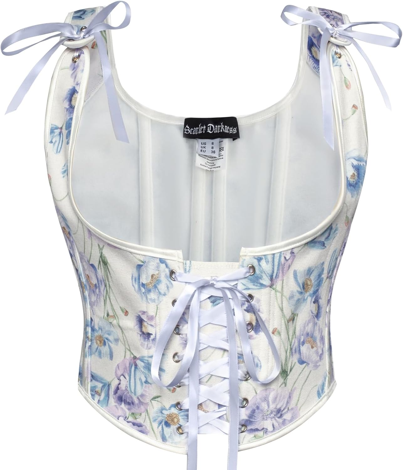 Scarlet Darkness Womens Bustier Corset with Adjustable Fit