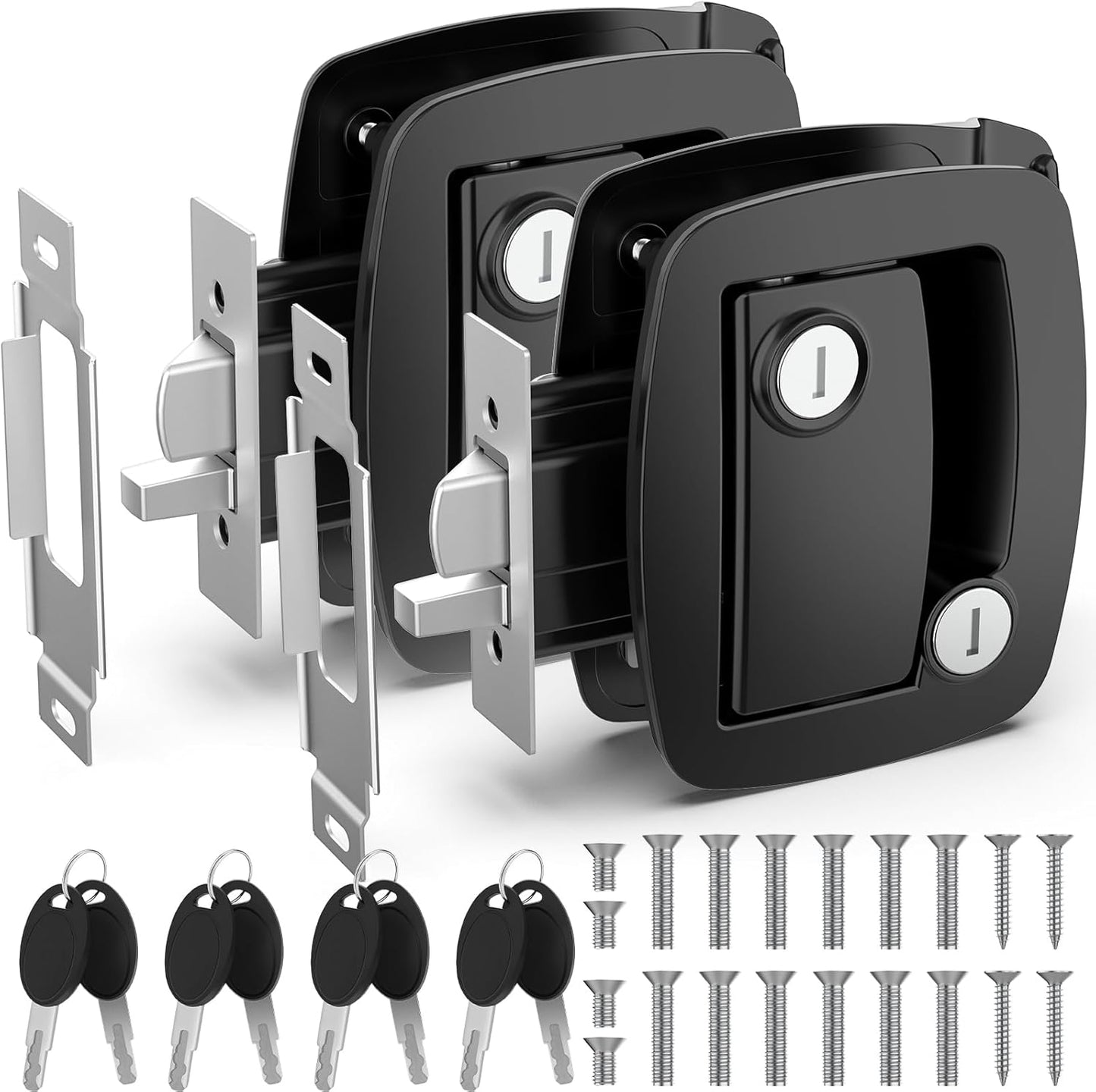 RV Door Lock Replacement with Paddle Deadbolt & 4 Keys
