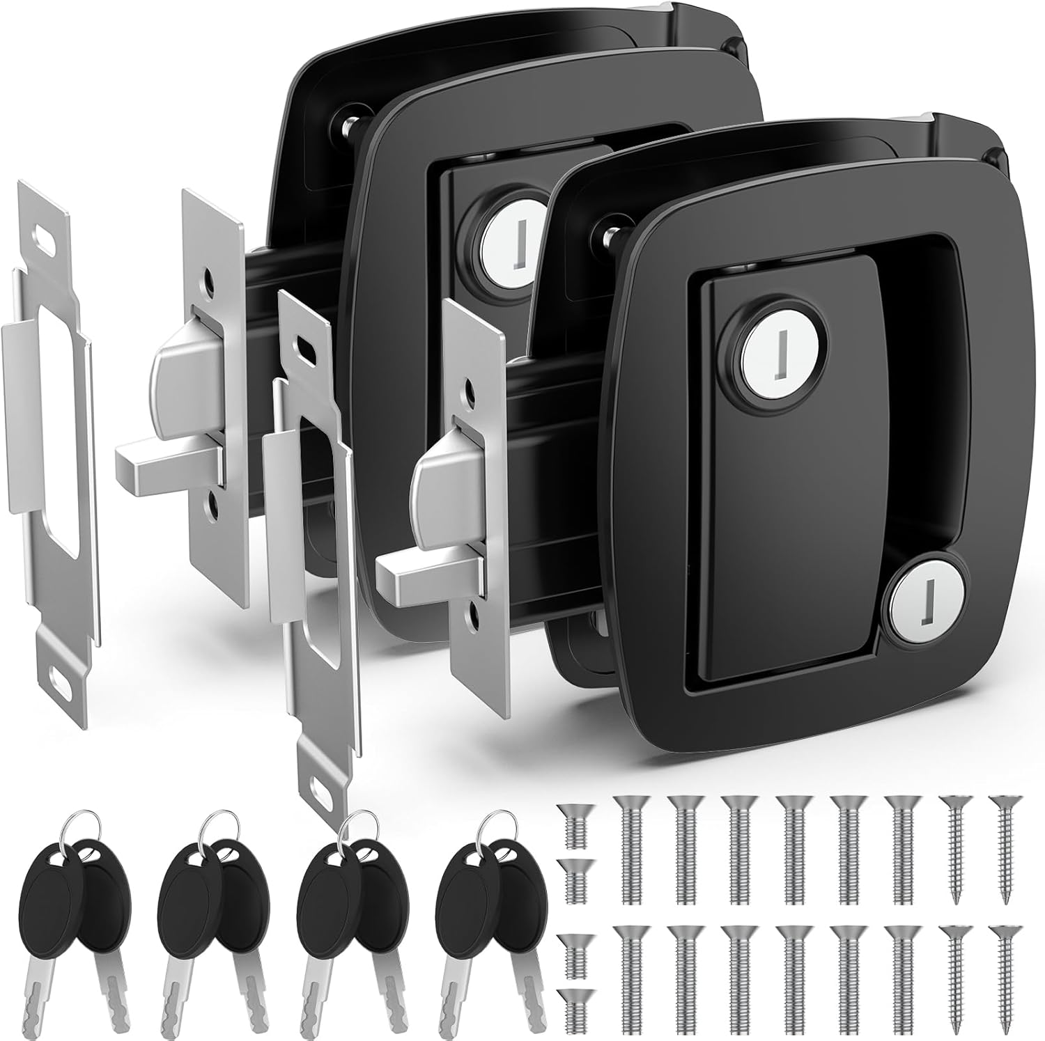 RV Door Lock Replacement with Paddle Deadbolt & 4 Keys