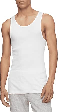 Calvin Klein Men's Cotton Classics 3-Pack Tanks for Comfort