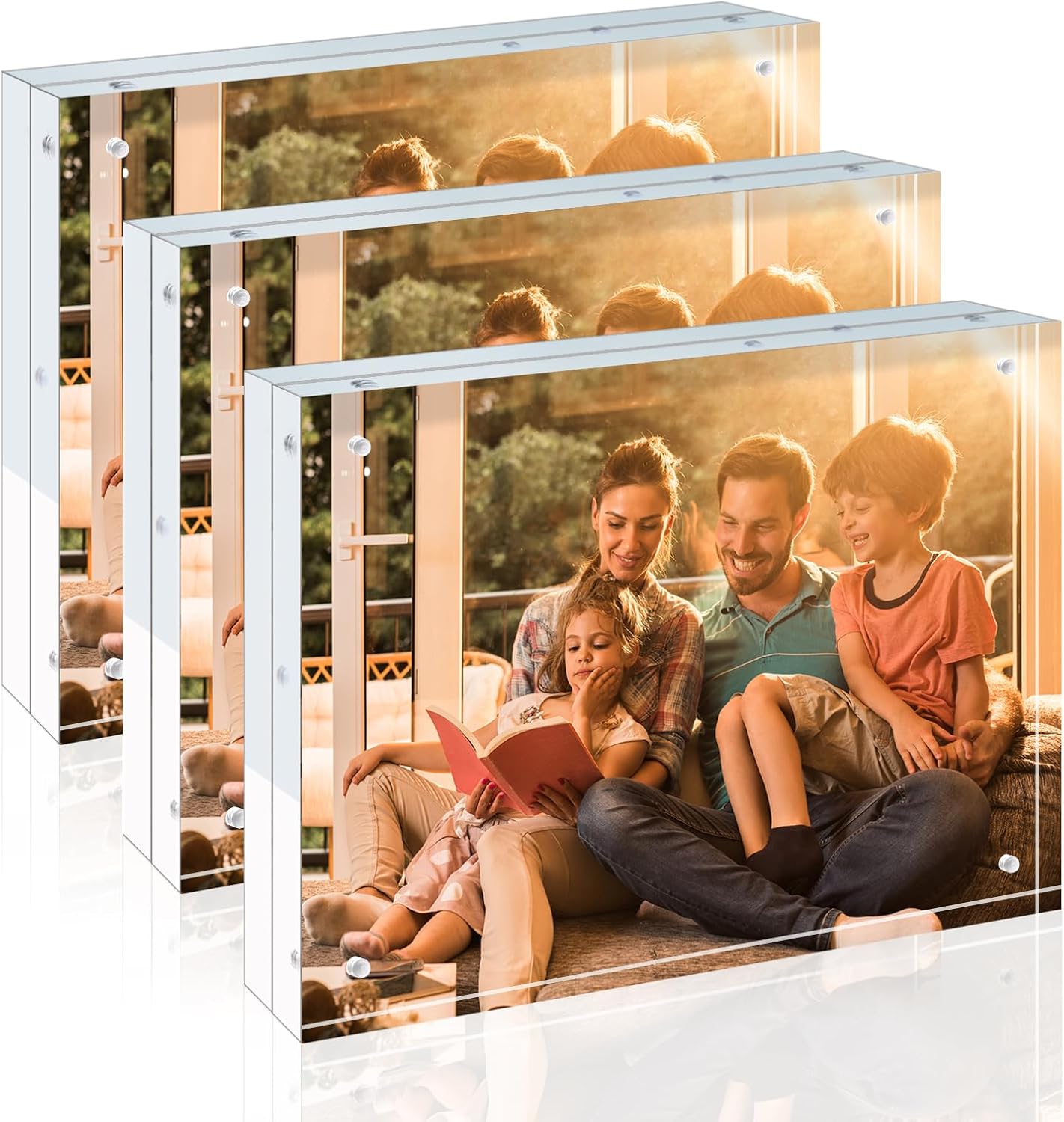 Egofine 8x10 Acrylic Frames 3 Pack for Stunning Displays