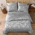 MR&HM Satin Comforter Full 7 Piece Set - Silky Pinch Pleat Bedding
