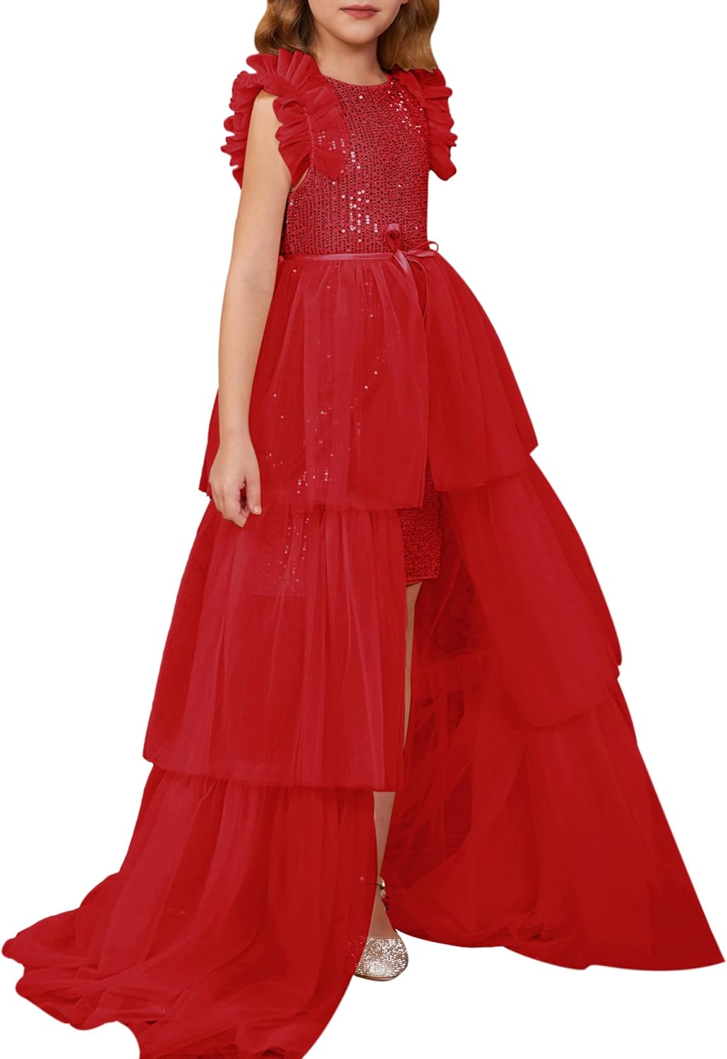 Girls Sequin Dress for Pageants and Parties - Sparkle Style