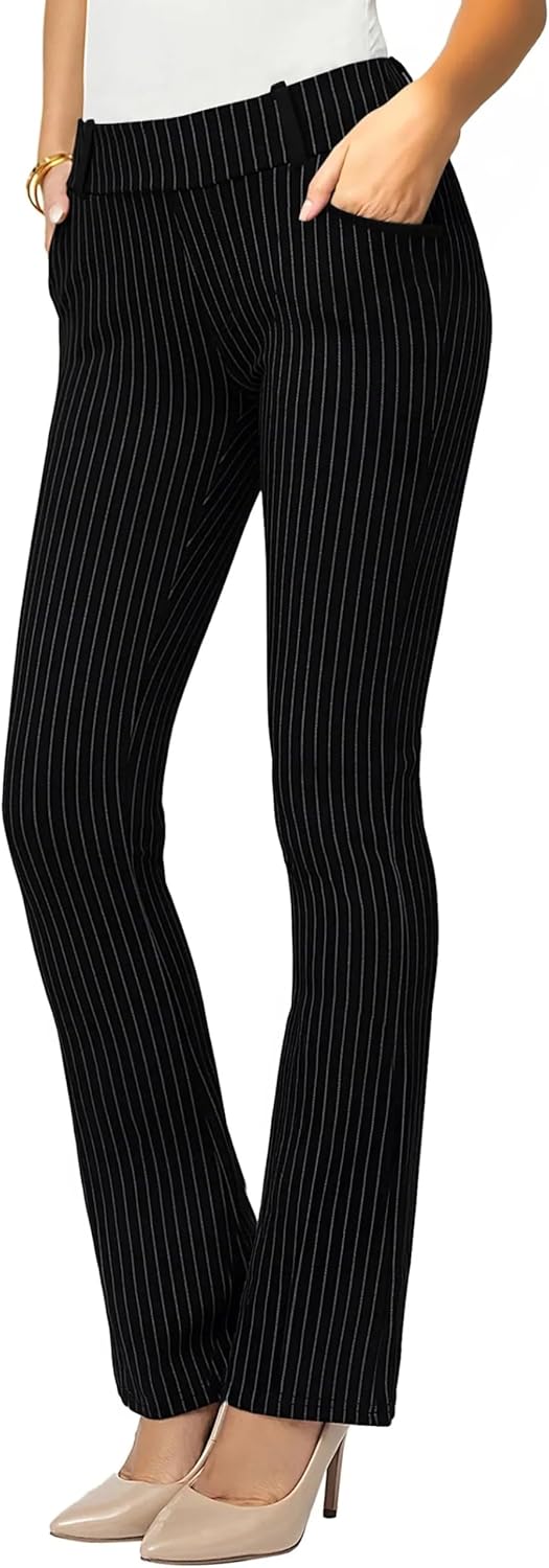 Stretch Slacks for Women - Tummy Control Bootcut Pants