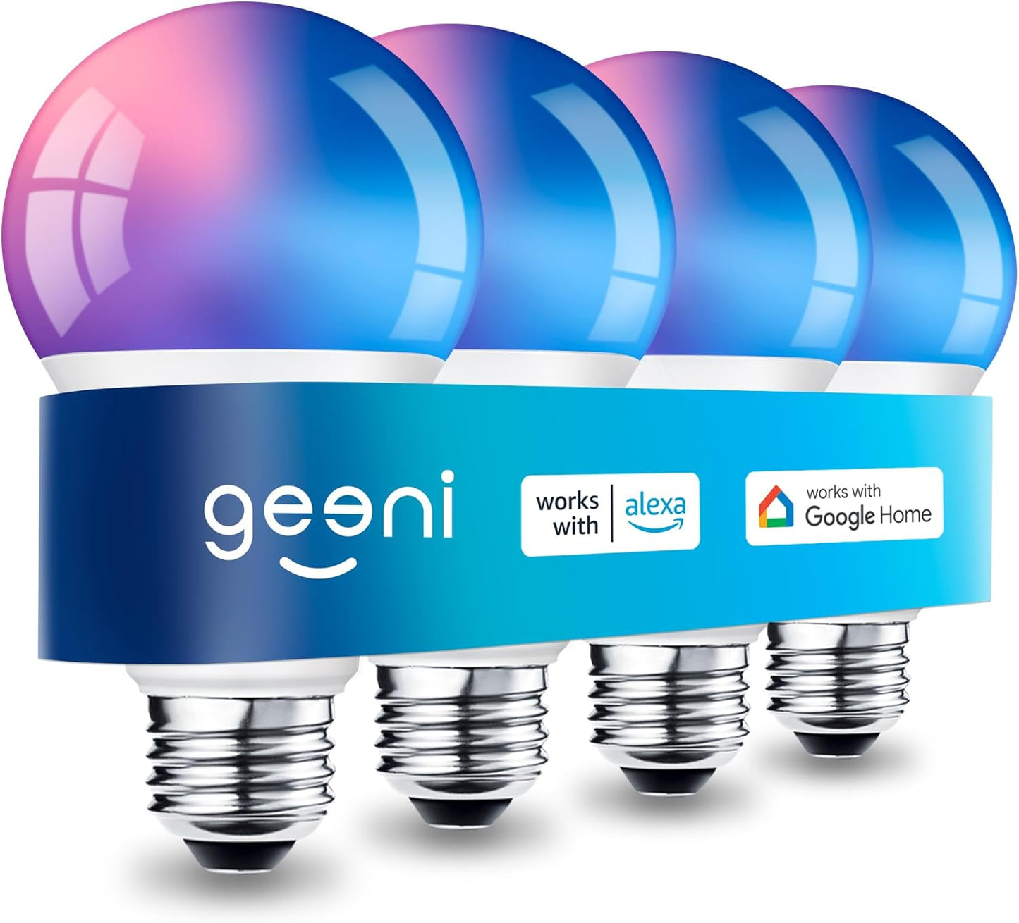 Geeni Prisma Plus Smart Light Bulbs: Color-Changing & Dimmable