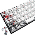 JSJT Keycaps 60 Percent Plum Blossom Keycap Set - Durable PBT Dye