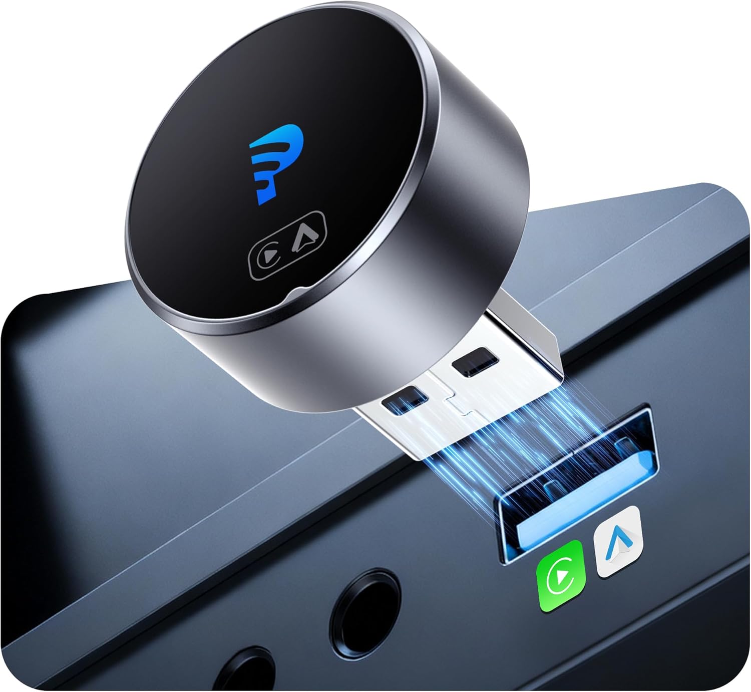 2-in-1 Wireless CarPlay & Android Auto Adapter for Easy Driving