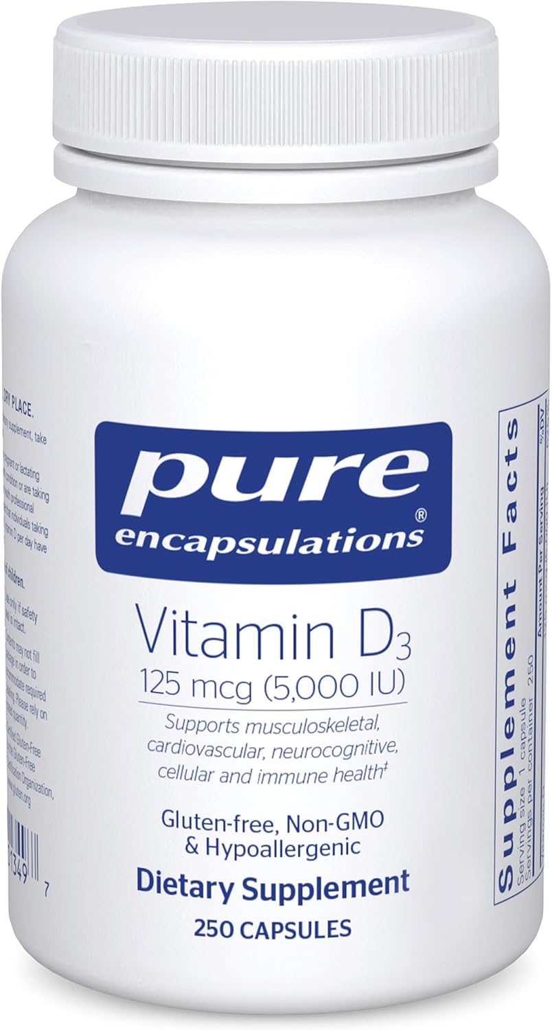 Vitamin D3 125 mcg Supplement for Bone and Immune Health