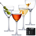 Nick and Nora Cocktail Glasses 5.8oz Coupe Set of 4 - Hand Blown
