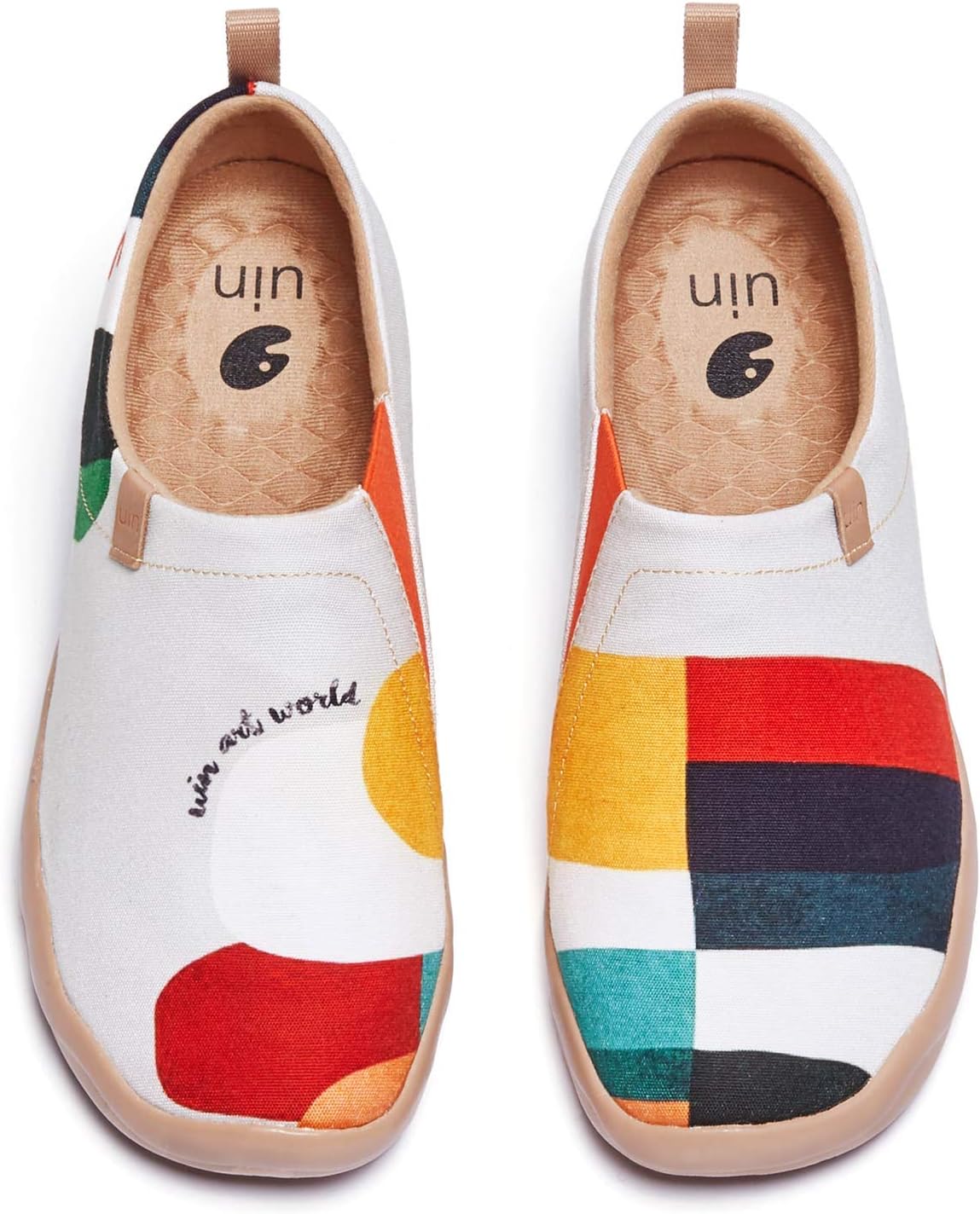 UIN Women's Artistic Slip-On Shoes for Vibrant Casual Style