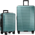 Durable U.S. Traveler Boren Hardside Luggage Set with USB Port