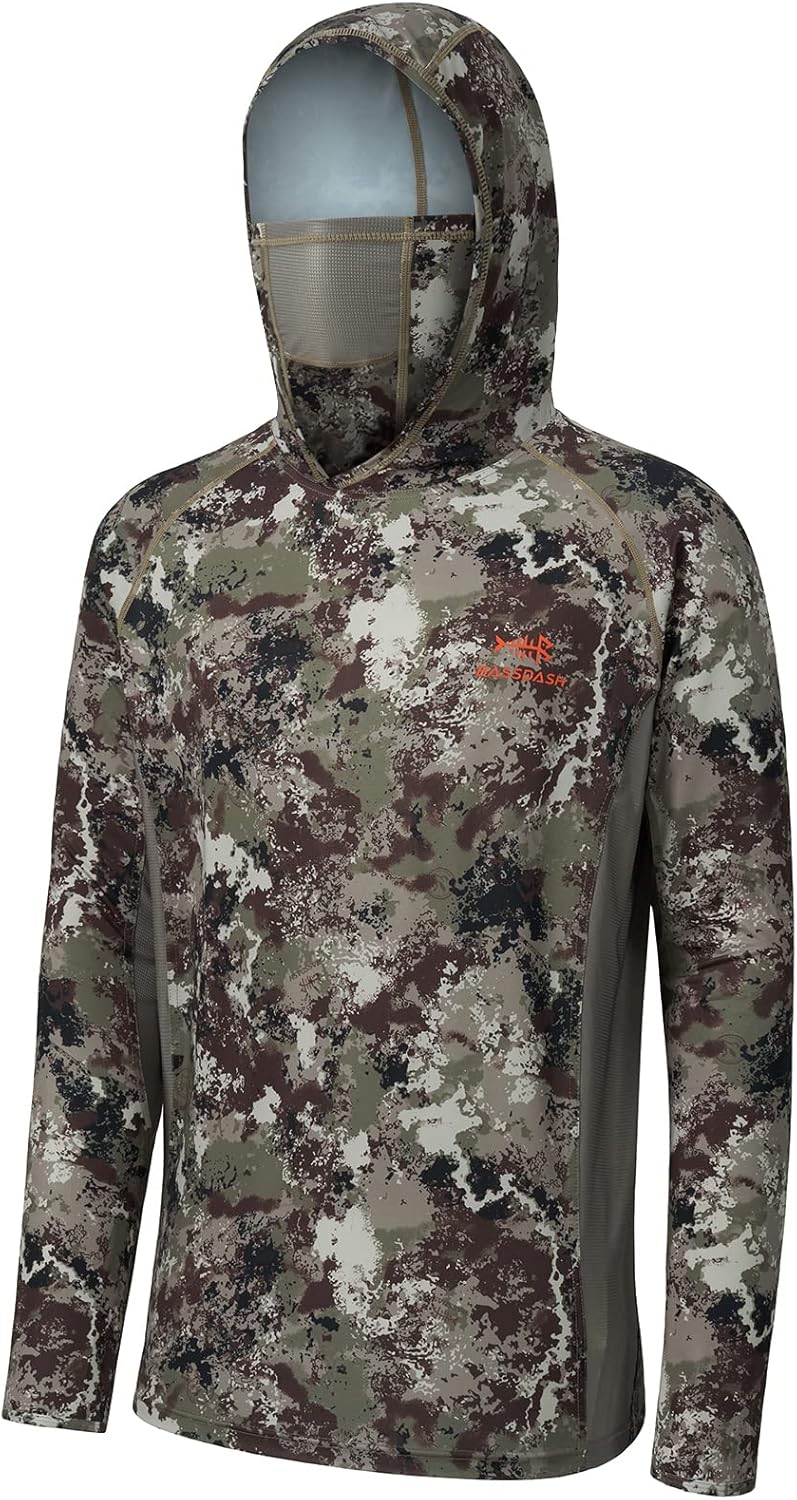 BASSDASH Camo Fishing Hoodie UPF 50+
