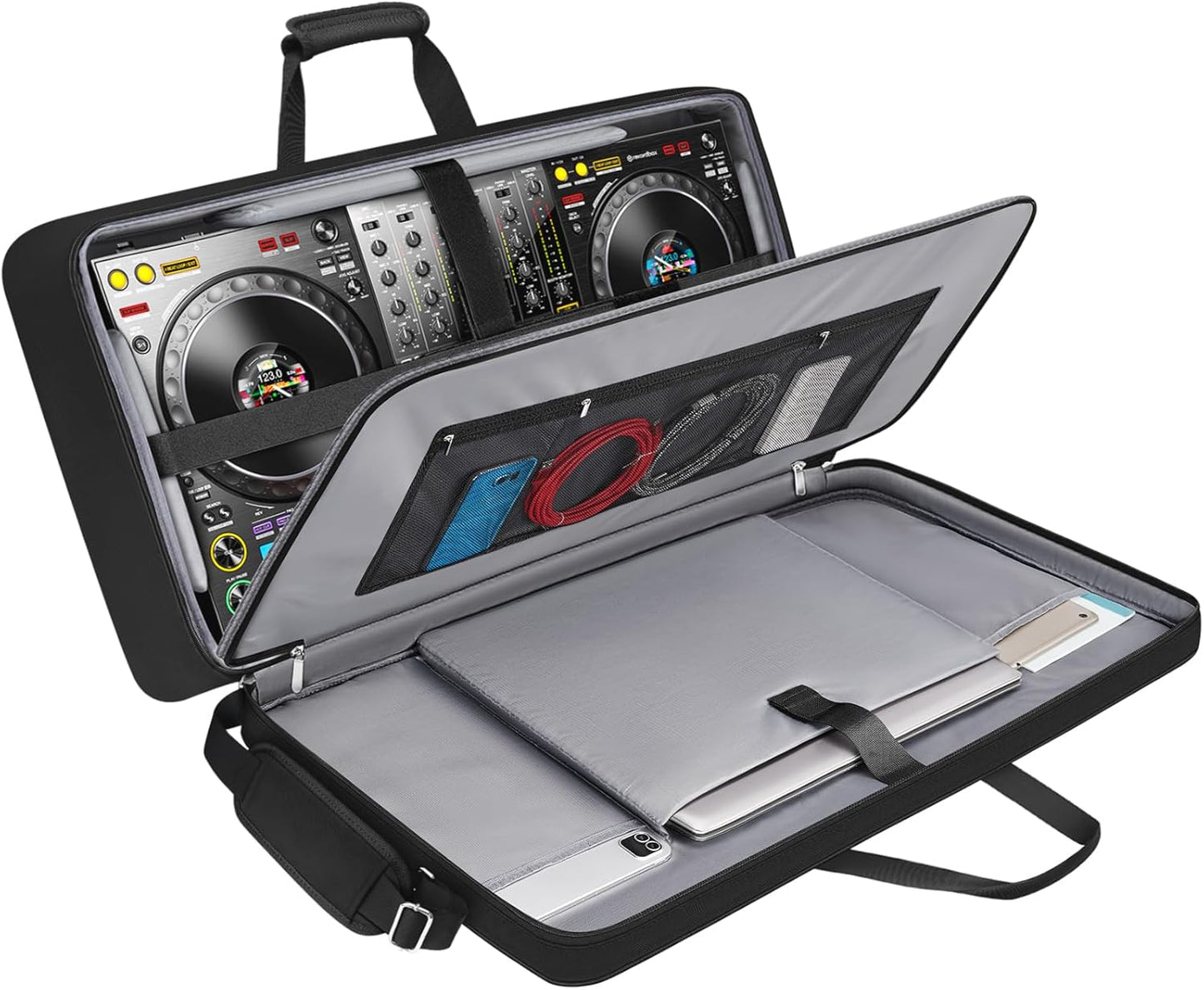 DJ Controller Case for DDJ-FLX10 and Other Models - Padded Bag