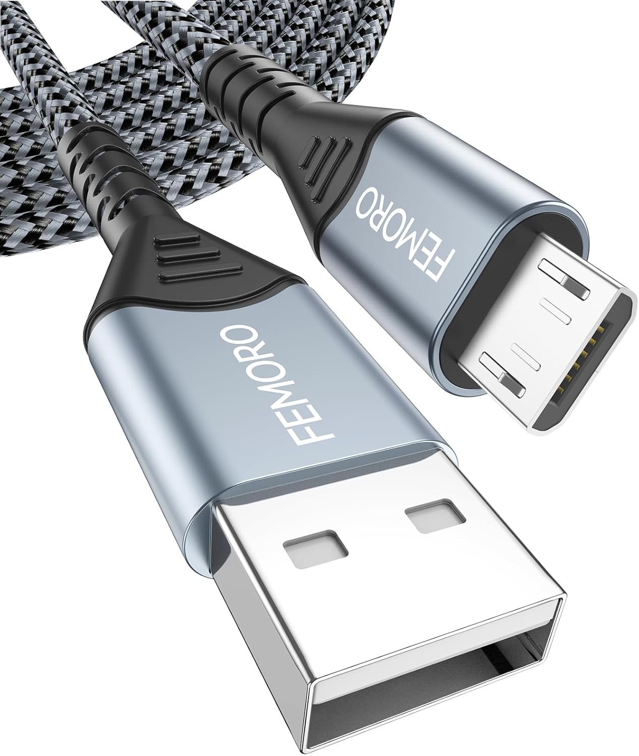 FEMORO 10ft Long Micro USB Cable: Fast Data Transfer & Charging!