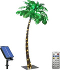 Lightshare 7FT Gorgeous Solar Palm Tree - Lifelike Solar Decor