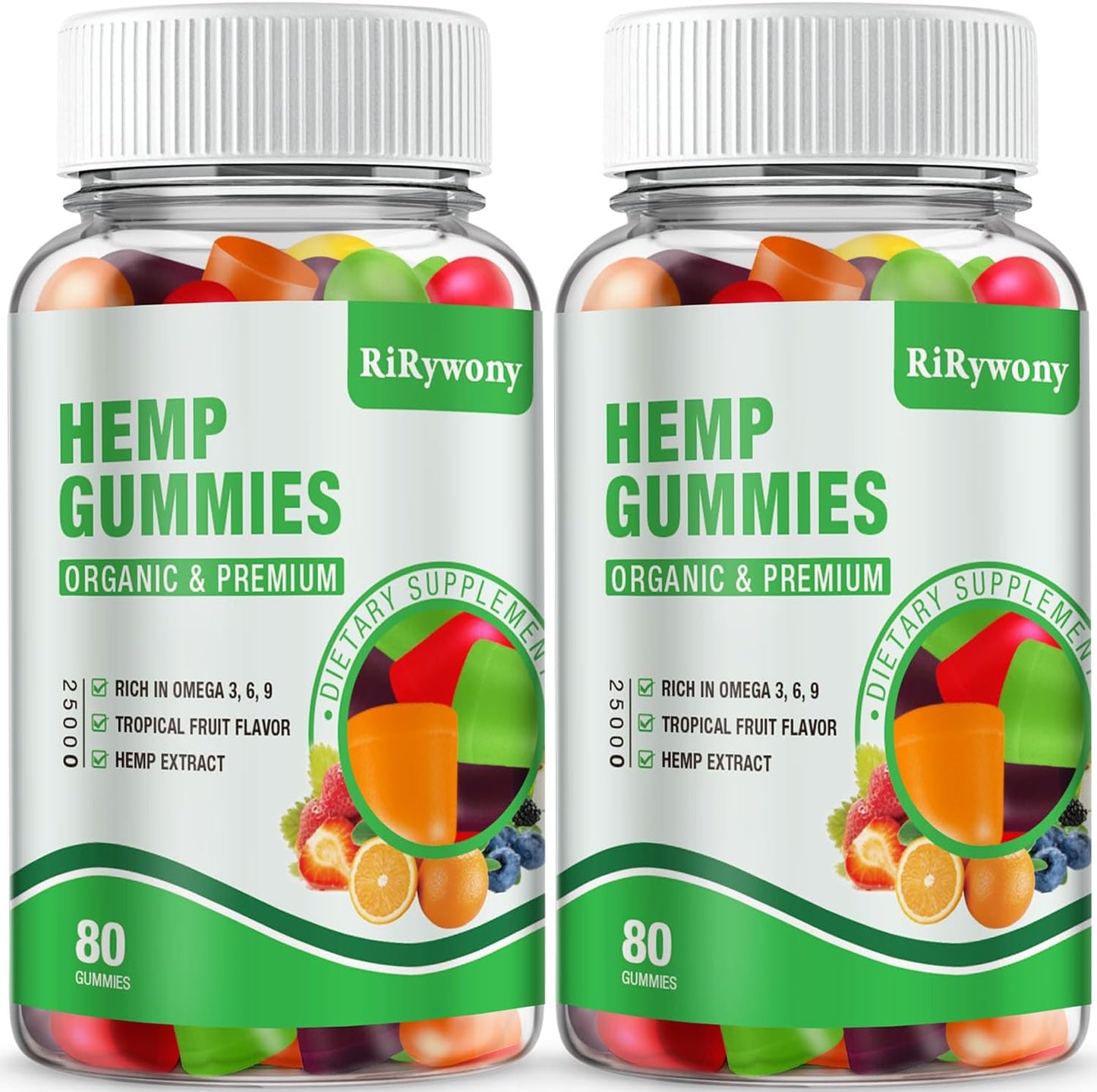 High Potency Hemp Gummies for Adults - Organic & Natural