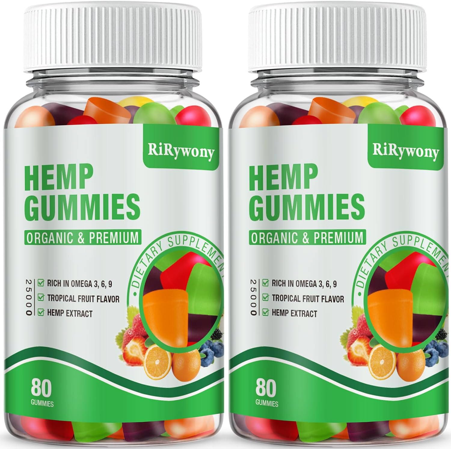 High Potency Hemp Gummies for Adults - Organic & Natural