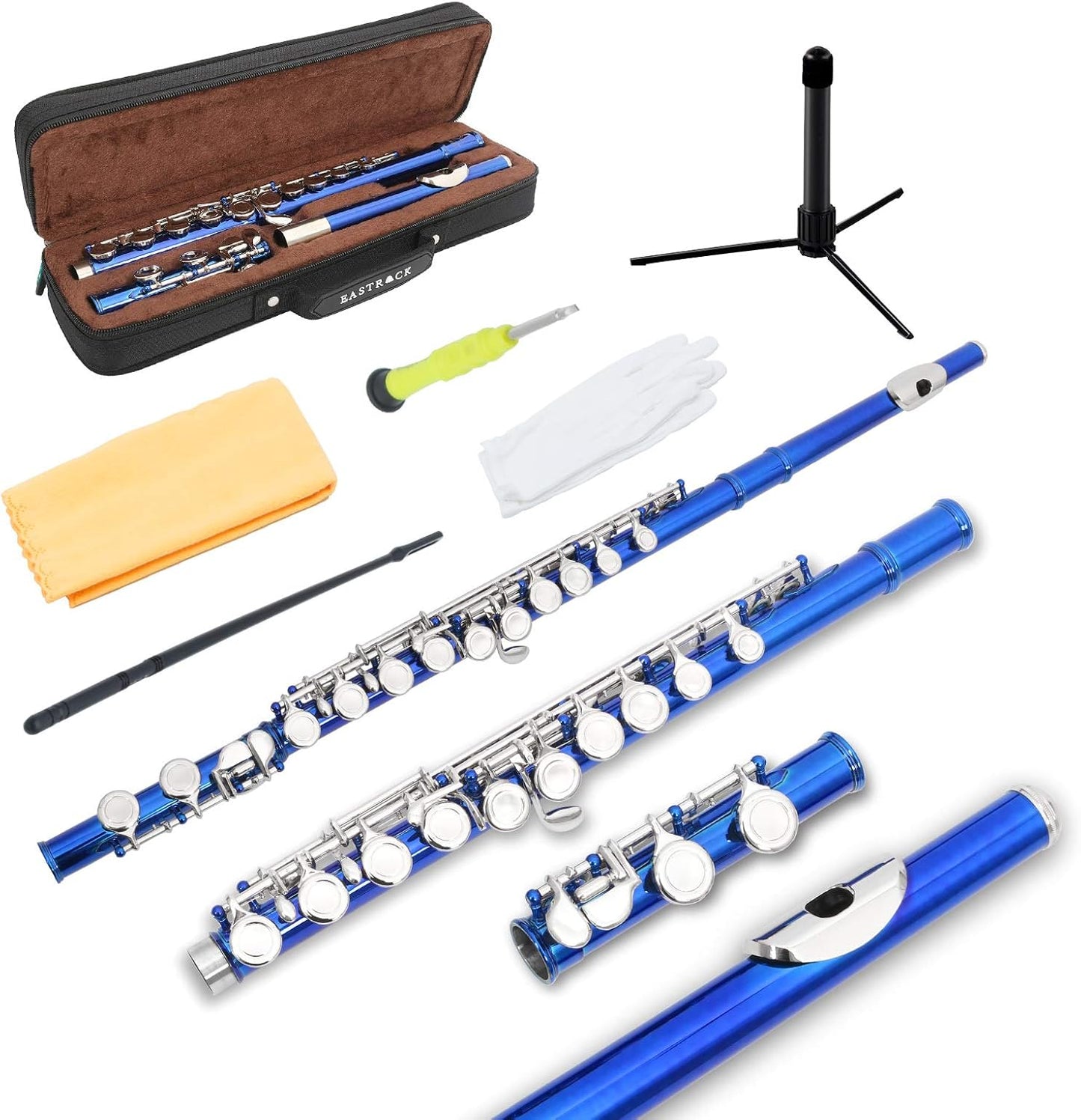 EASTROCK Closed Hole Flute C 16 Key for Beginners and Students