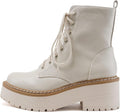 Soda FLING Women Chunky Lug Sole Lace up Combat Ankle Boot - Stylish