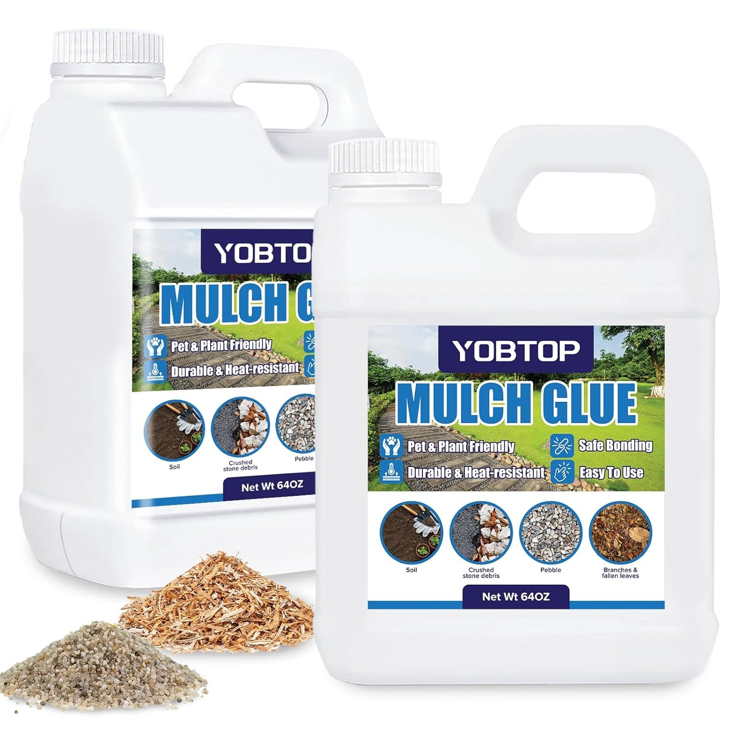 Mulch Glue 1 Gallon - Professional Strength Gravel Binder