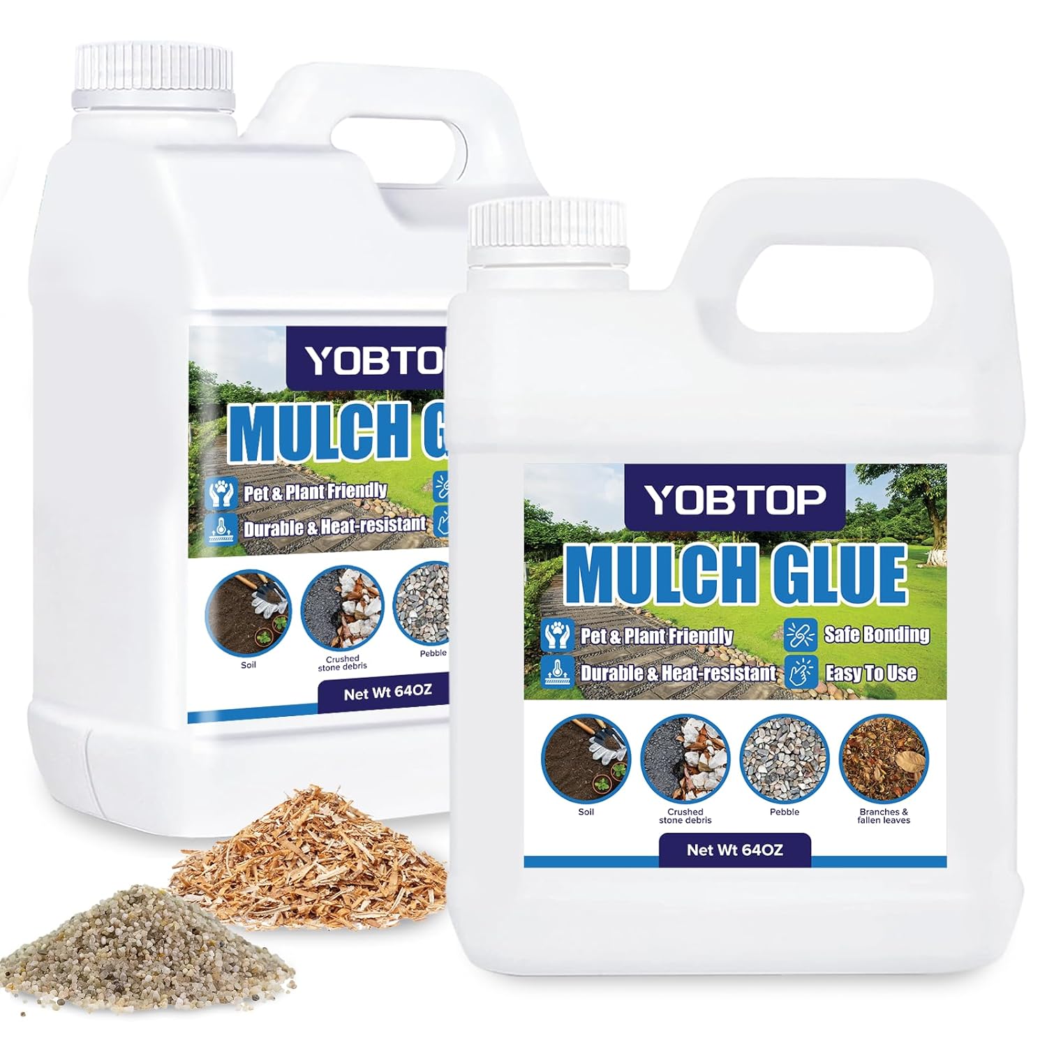 Mulch Glue 1 Gallon - Professional Strength Gravel Binder