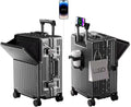 Zipperless Luggage 22x14x9 Carry-On - Lightweight Polycarbonate