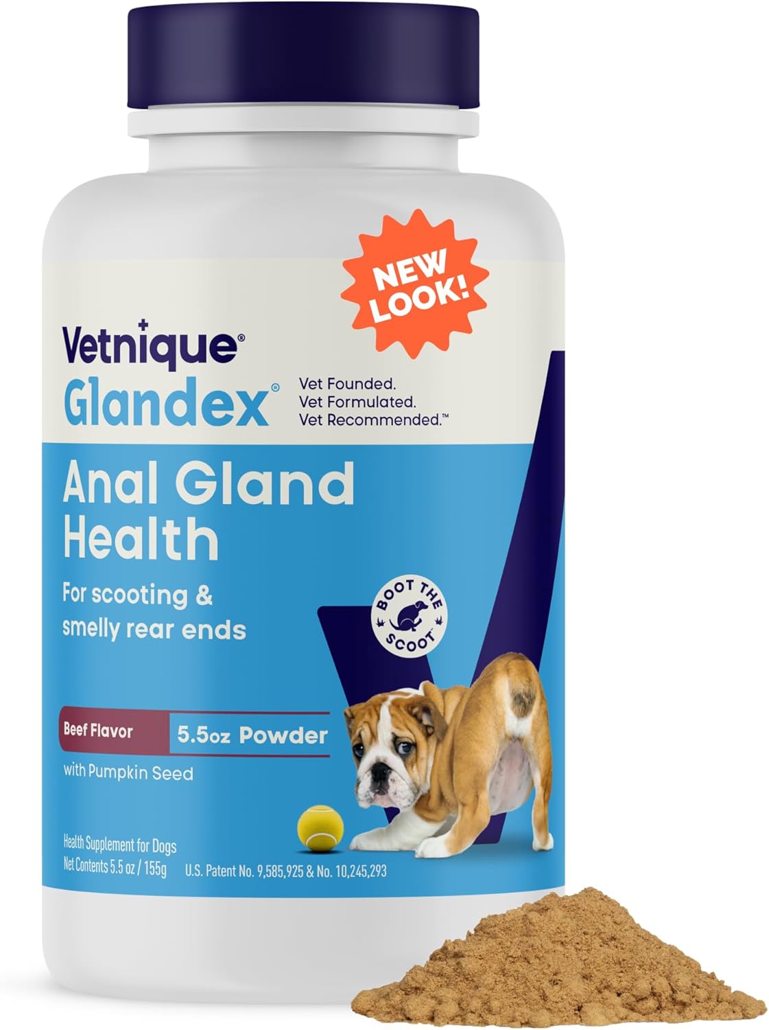 Glandex Dog Fiber Supplement Powder for Healthy Anal Glands