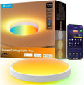 Smart Ceiling Light 4300LM RGBIC Flush Mount - Bright, Colorful