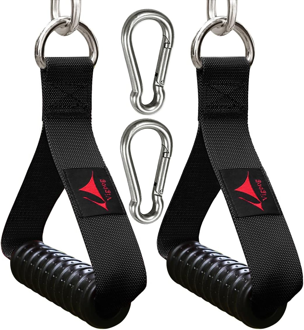 Heavy Duty Gym Exercise Handles for Cable Machines and Bands
