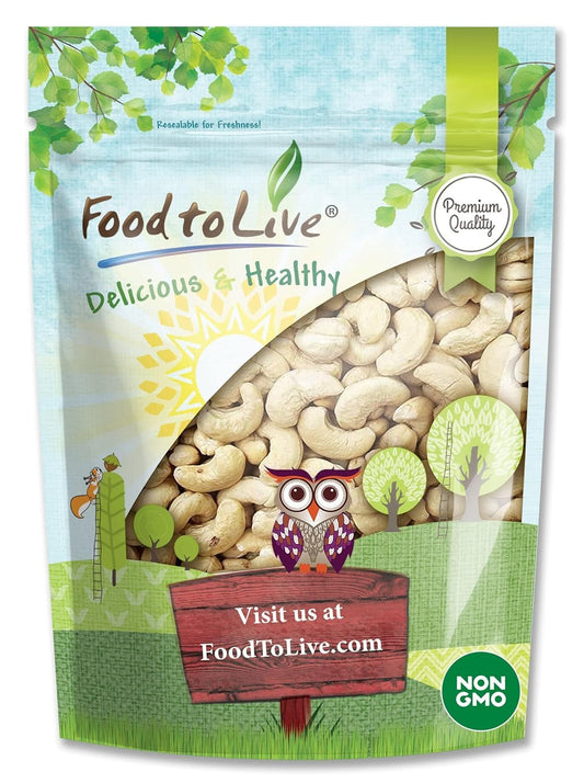 Raw Cashews by Food to Live - Premium Quality Vegan Snack