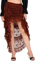 Steampunk Victorian High-Low Show Girl Skirt - Versatile (Style 1KCT)